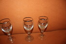 Kieliszki na nóżkach 4 sztuki PRL Stan BDB - 2