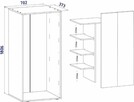 Szafa Vandol 178cm Regał na Ubrania Buty Dokumenty - 3