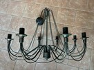 Lampa / Żyrandol wiszący czarny w stylu Rustykalnym - 3