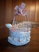 Koszyk wielkanocny handmade 22x 10 x 12 cm - 2