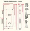 Zamek wpuszczany Jania 72/50 LEWY ,NOWY - 4