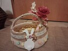 Koszyk wielkanocny, duży,handmade 27 x 10 x 22 cm - 3