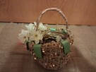 Koszyk wielkanocny handmade 22,5 x 12,5 x 12 cm - 7