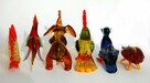 Szklane zwierzątka, figurki ze szkła, PRL, vintage - 6
