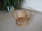 Dekoracyjny ozdobny koszyk, kosz wiklinowy na kwiaty osłonka - 6