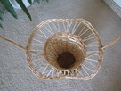 Dekoracyjny ozdobny koszyk, kosz wiklinowy na kwiaty osłonka - 7
