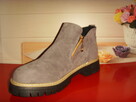 BOTKI DAMSKIE, SZARE, STYL CASUAL, NOWE, TANIO - 4