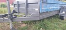 Przyczepa z hamulcem wym. 3,7mx1,7m. Masywna konstrukcja - - 2