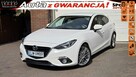 Mazda 3 2.0 165KM,SkyActiv,NAWIGACJA, ​Head-Up,BIAŁA PERŁA najbogatsza wersja