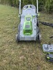 Kosiarka akumulatorowa.mała podkaszarka i nożyce do żywopłotu. - 6