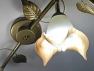 Lampa Plafon sufitowa beż kwiaty, solidna DOSTĘPNA