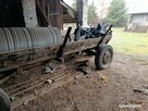 Wóz metalowy solidny do traktora z beczką - 2