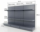 Sprzedam system regałów sklepowych - metalowych MAGO przyści - 2
