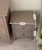 IKEA HEMNES szafka nocna – szarobrązowa, 2 szuflady - 2