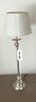 Lampka stołowa srebrna z abażurem - 65 cm - 2