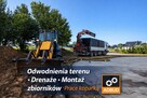 Odwodnienia terenu• Drenaże• Montaż zbiorników• Prace kopark