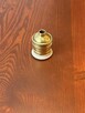 Stara przedwojenna oprawka mosiężna gwint E27 i porcelanką - 2