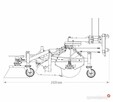 ZAMIATARKA MINI TANK BRUSH 120 150 cm ładowarka wózek - 2