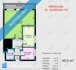 Cena do 15.04/ mieszkanie Wrocław Krzyki Borek ul. Sudecka 110 - 49m2 - 15