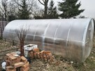 Duża Szklarnia 3 x 6m poliwęglan 4mm profil zamknięty 2x2cm - 3