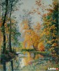 obraz olejny jesienny las - 2