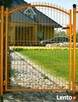 Furtka panelowa typ fala, ocynk + RAL 1x1,3m - 2