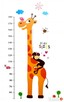 Naklejki ścienne na ścianę Miarka wzrostu Żyrafa WS-0021 - 1