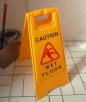 Tablica potykacz Uwaga śliska podłoga Caution wet floor - 3