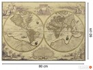 Naklejki ścienne na ścianę Stara Mapa Świata WS-0181 - 2