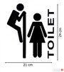 Naklejki na drzwi toalety łazienki WC WS-0182 - 3