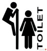 Naklejki na drzwi toalety łazienki WC WS-0182 - 1