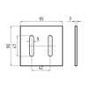 Skrobak brony Maschio 95x90x3 mm 27100539, 36100499 - 2