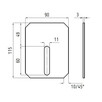 Skrobak Amazone 90x115x3mm 6083200, 6081200 - 2