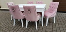Krzesło chesterfield glamour kołatka pikowane pinezki nowe - 5