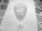 Kieliszki ze szkła kryształowego z lat 80 PRL vintage - 2