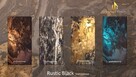 Rustic Black - fornir kamienny translucent - 4