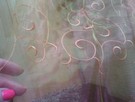 Firana organza, organtyna haft pomarańcz lub ecru 150 cm - 7