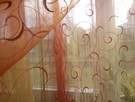 Firana organza, organtyna haft pomarańcz lub ecru 150 cm - 3