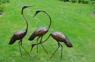 Czapla 80 cm do ogrodu dekoracja nie bocian Ptak - 6