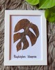 Araceae filodendron botanika suszone liście w oprawie - 6