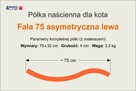 Półka dla kota, legowisko FALA 75 AL od 4MyPet.net - 4