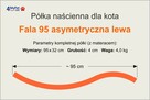 Półka dla kota, legowisko FALA 95 AL od 4MyPet.net - 4