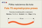 Półka dla kota, legowisko FALA 75 AP od 4MyPet.net - 4