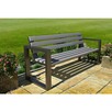 Ławka ogrodowa Norin Gray 180cm. - 2
