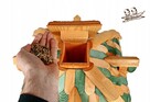 Karmnik dla ptaków model całoroczny z budką lęgową, ręcznie - 2