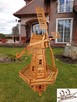 WIATRAK OGRODOWY Młyn Wietrzny Drewniany 2 metry Wysoki - 3