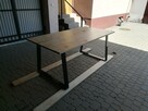 Stół dębowy, styl industrialny - 2