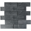 płytka kamienna łupek Black Slate naturalny 30x10x0,8-1,3 - 3