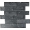 Płytki Łupek Czarny Matowy 30x10x0,8-1,3cm - 3