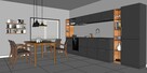 Wizualizacja 3d kuchni , projekt kuchni NAJTANIEJ -100 zł - 3